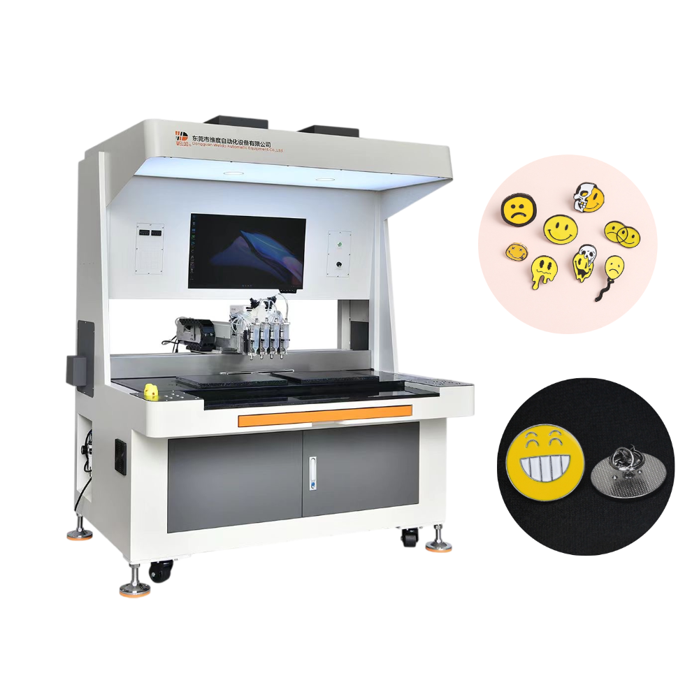 Custom Independence Day Enamel Badge Filling Machine with High-Precision Features